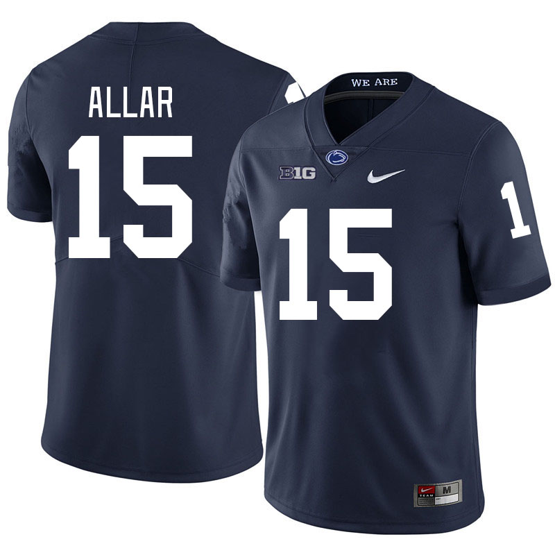 Penn State Nittany Lions #15 Drew Allar College Football Jerseys Stitched Sale-Navy